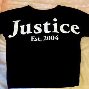 Justice black sweatshirt